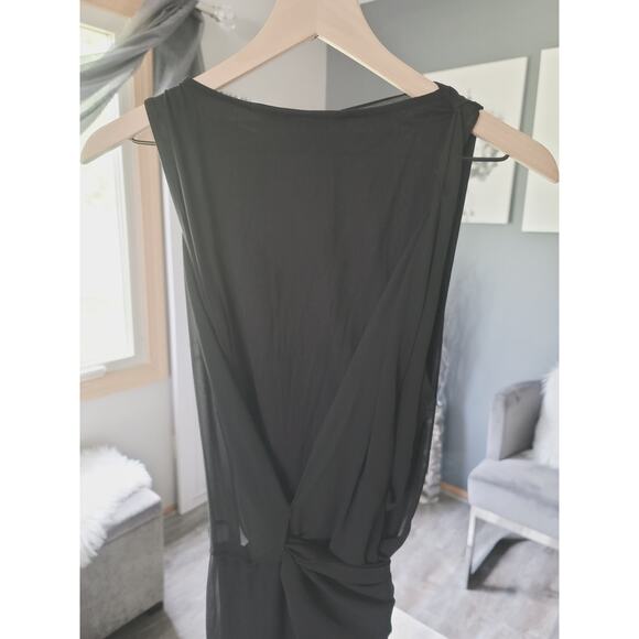 EUC Zara Overlay Sheer Black Midi Dress - XS - Picture 5 of 15